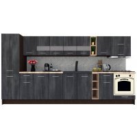Bucatarie MARINA NEW 370 B Wenge / Decor 8509